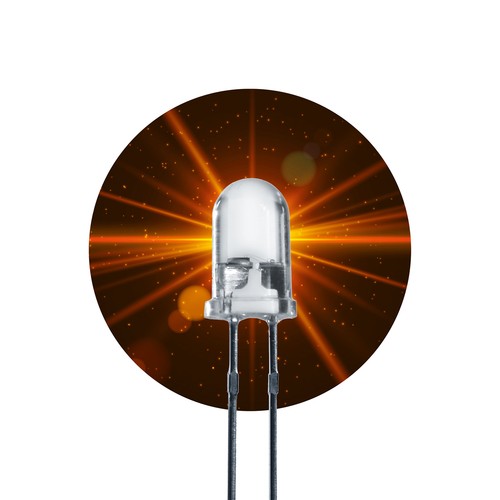 50x led leuchtdiode klar 5mm - klar,